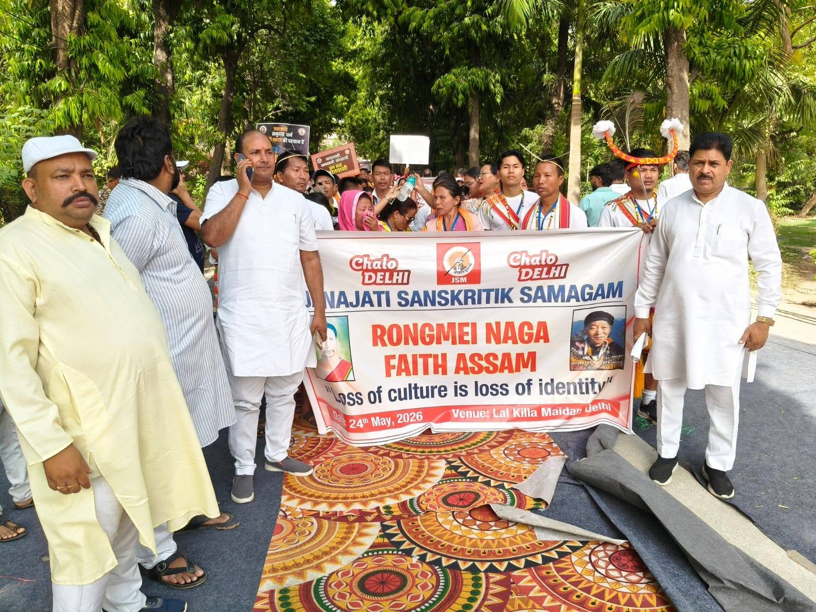 🌿🇮🇳 विशाल जनजातीय सांस्कृतिक समागम 2026 – लाल किला मैदान, दिल्ली 🇮🇳🌿 — Photo 2 – Festival Celebration activity by Purvanchal Morcha